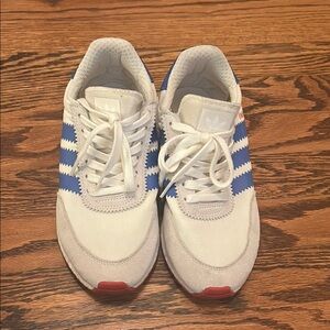 Adidas Iniki Runner White and Blue Sneakers